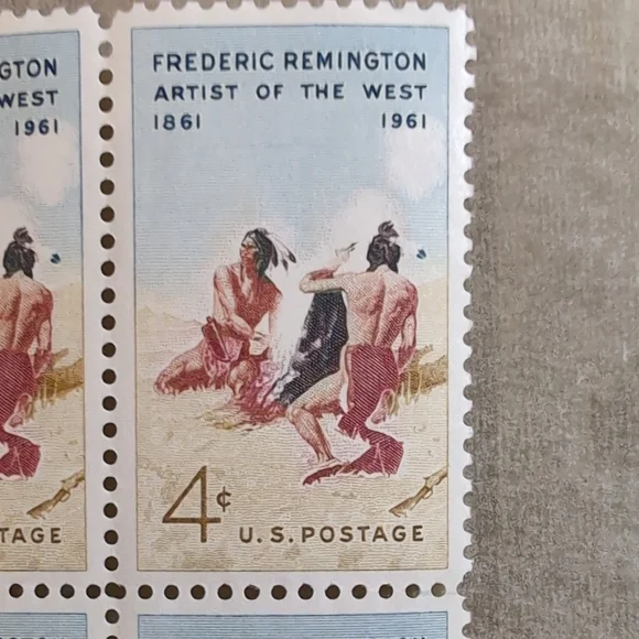 Vintage USPS 4 Cent Stamp Bundle 57 Stamps - Picture 11 of 14